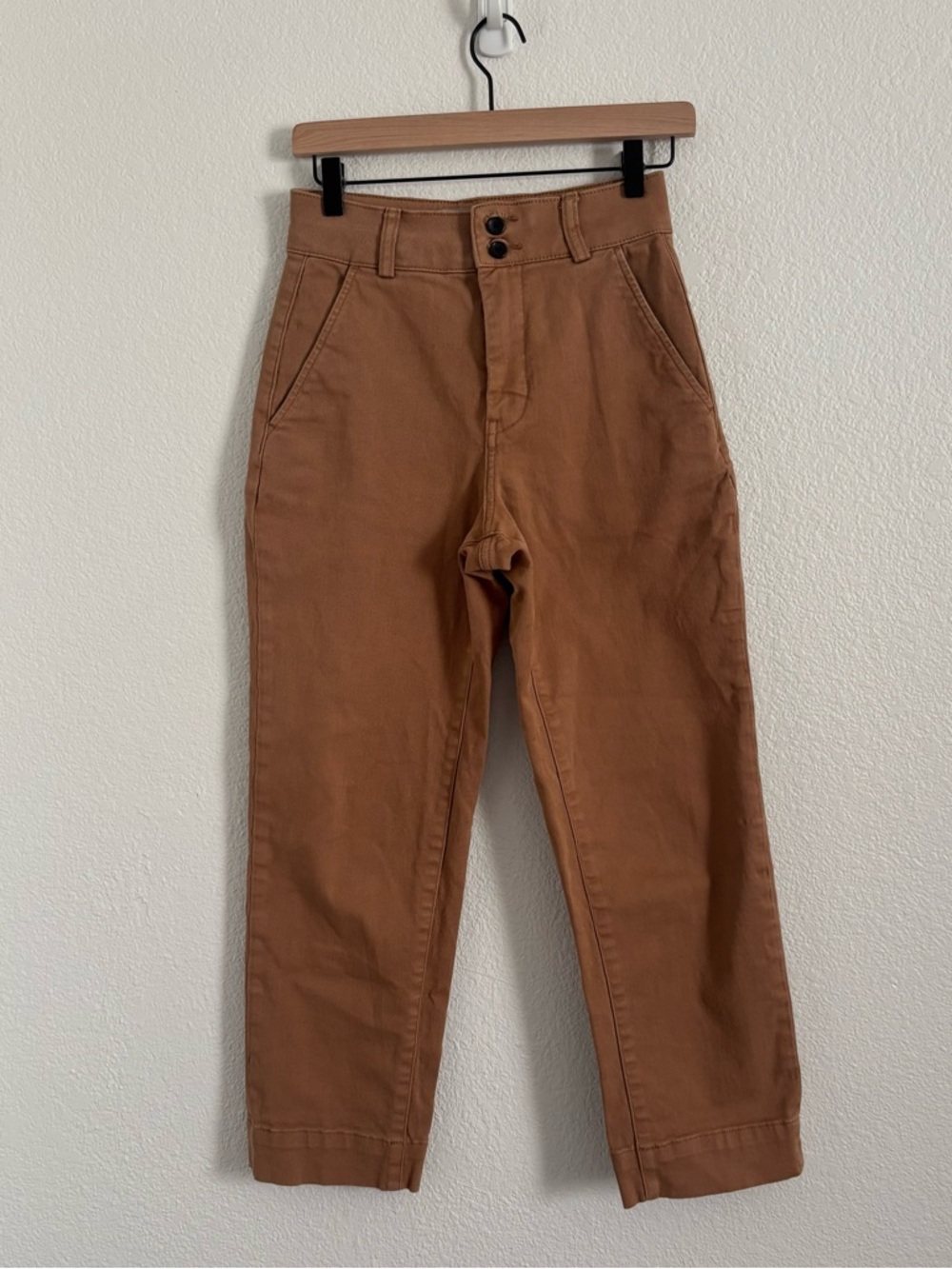 Everlane Women's Size 0 Brown Cotton Blend Utility Pants